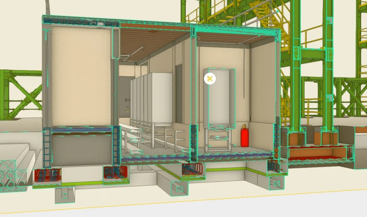 Modelo BIM estructural en 3D